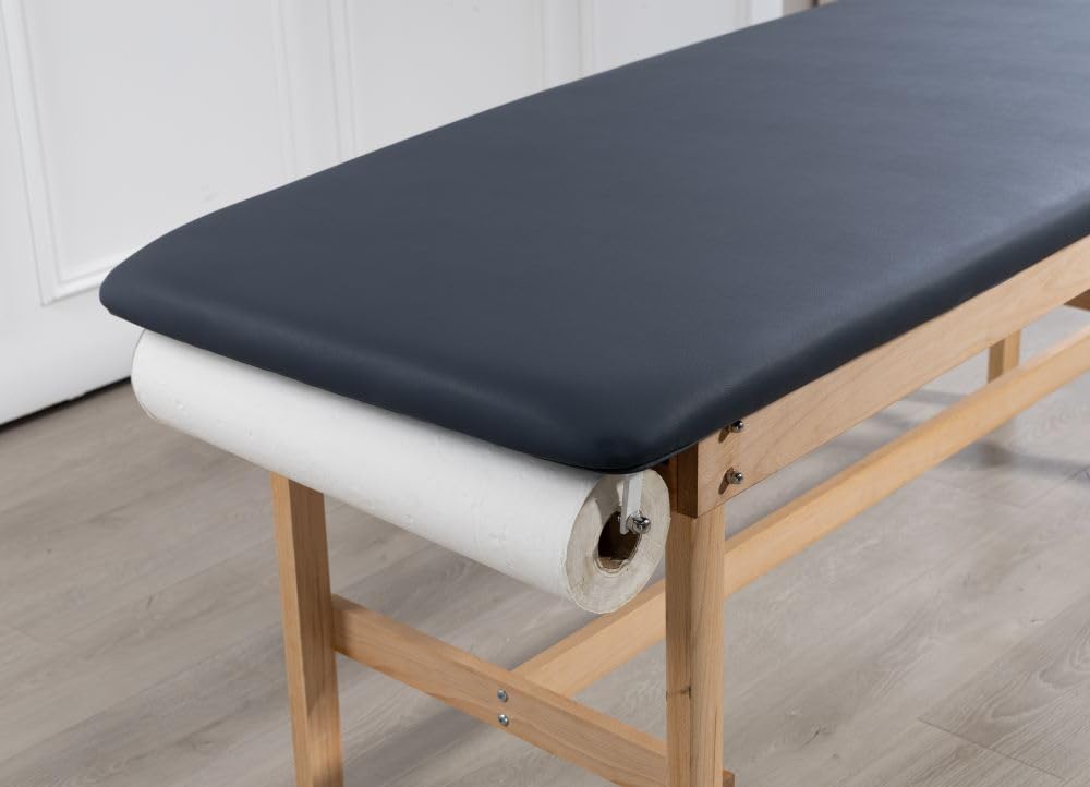 Carenovo Medical exam Table 27.5" Fixed Height for Treatment Clinic Spa (Flat) (Blue)