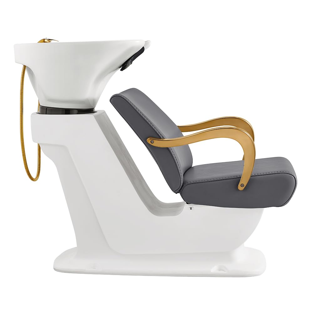 Shampoo Backwash Unit Beauty Salon Shampoo Backwash Station w/Gold Accents Beckman