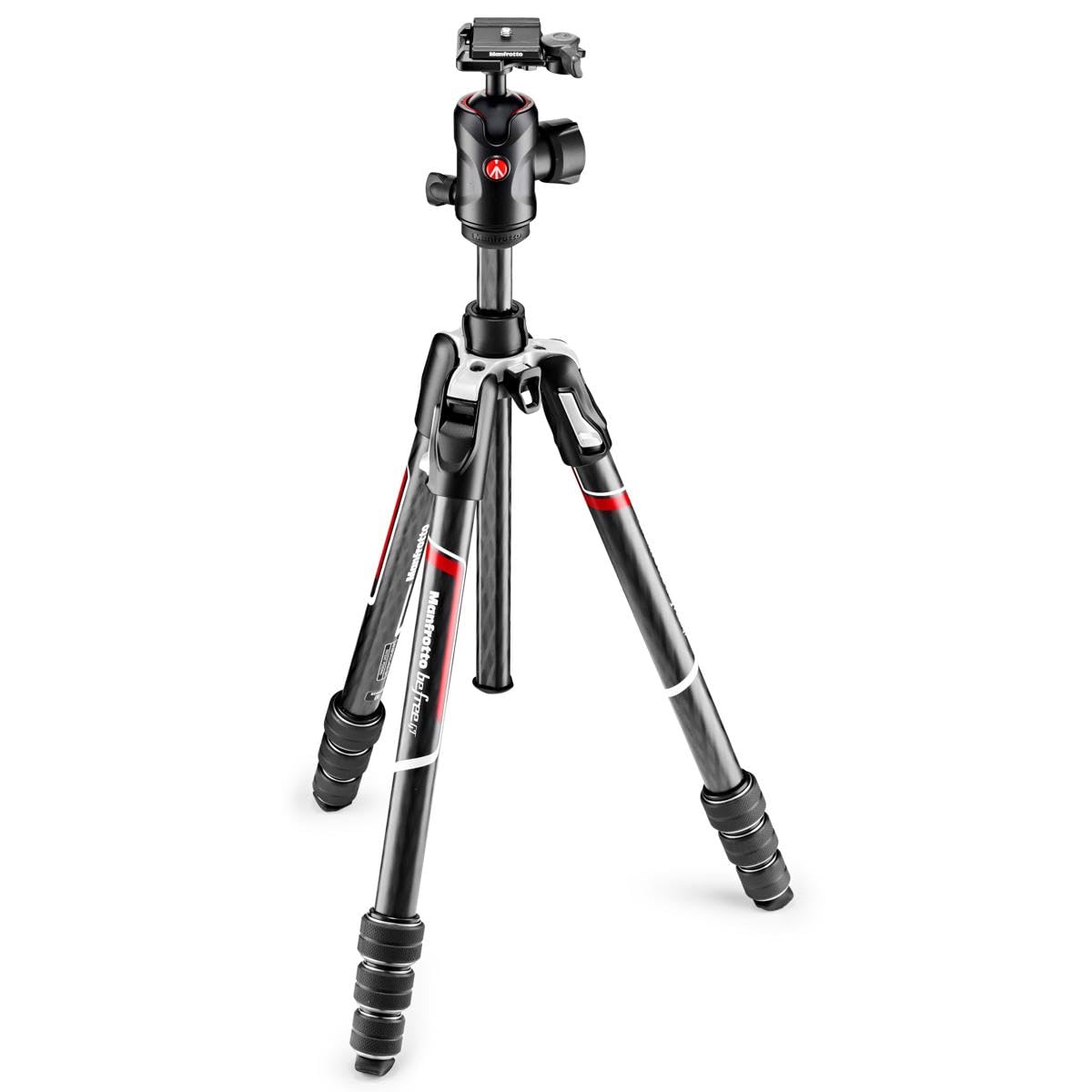Manfrotto MKBFRTC4GT-BH Befree Advanced GT Camera Tripod Kit, Travel Tripod with Ball Head, Portable & Compact, Professional Carbon Camera Tripod for DSLR, Reflex, Mirrorless, Photography Accessories