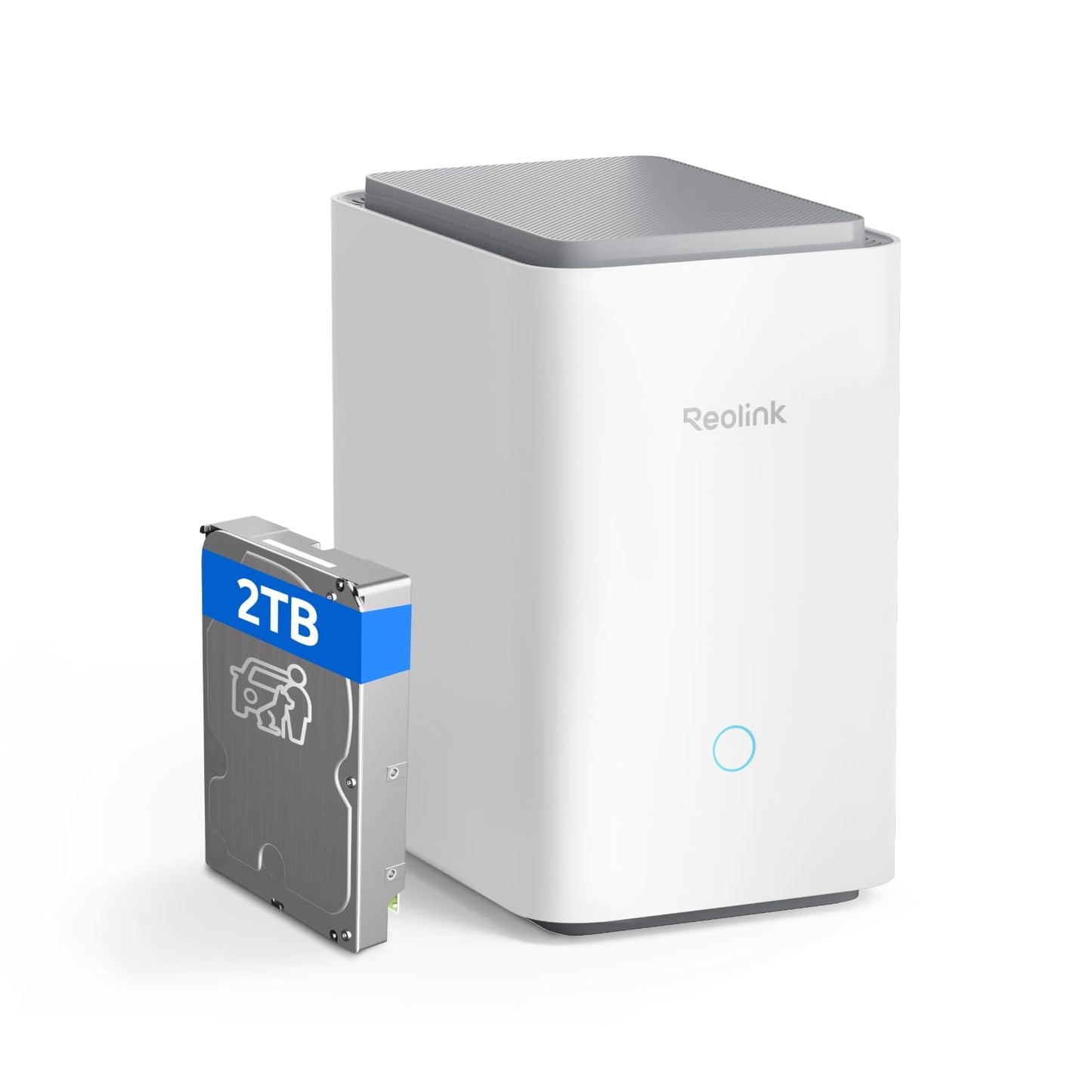 REOLINK Home Hub Pro, Centralized Control for up to 24 REOLINK Security Cameras, up to 16TB HDD Storage, 2TB HDD Included, AES-128 Encryption, 16MP Streaming, Wi-Fi 6, 120dB Siren. No Monthly Fees