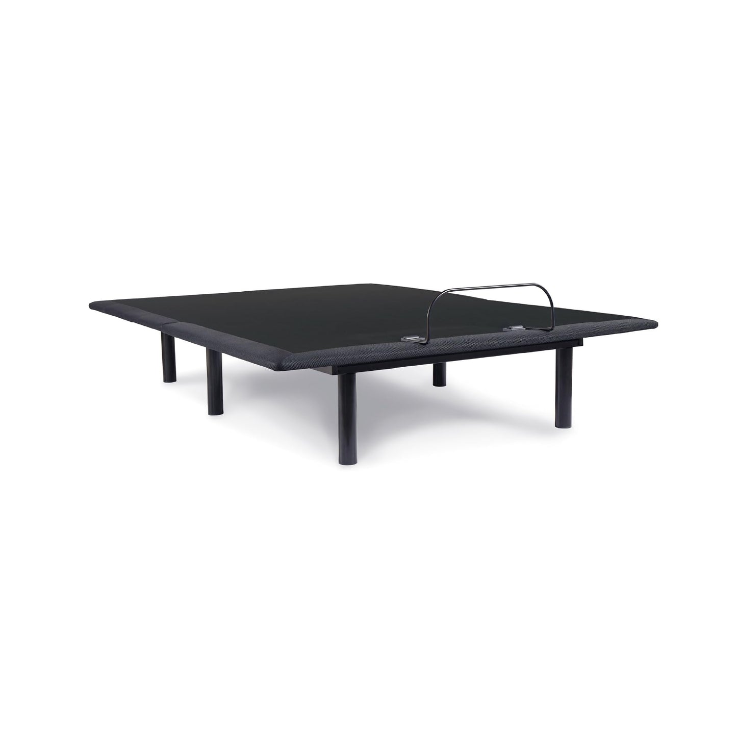 Signature Design by Ashley Head Up Only Foundation Traditional Adjustable Upholstered Head Base with Remote Control and USB Port, Queen, Black