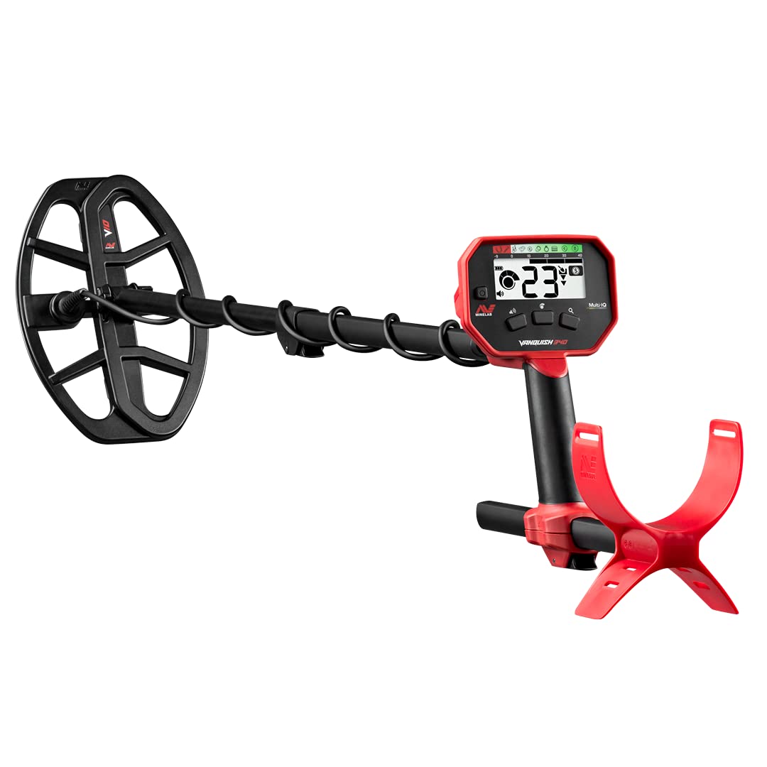 MINELAB Vanquish 340 Multi-Frequency Metal Detector, Easy Fully-Automatic Hunter with Simple Controls and Waterproof Coil