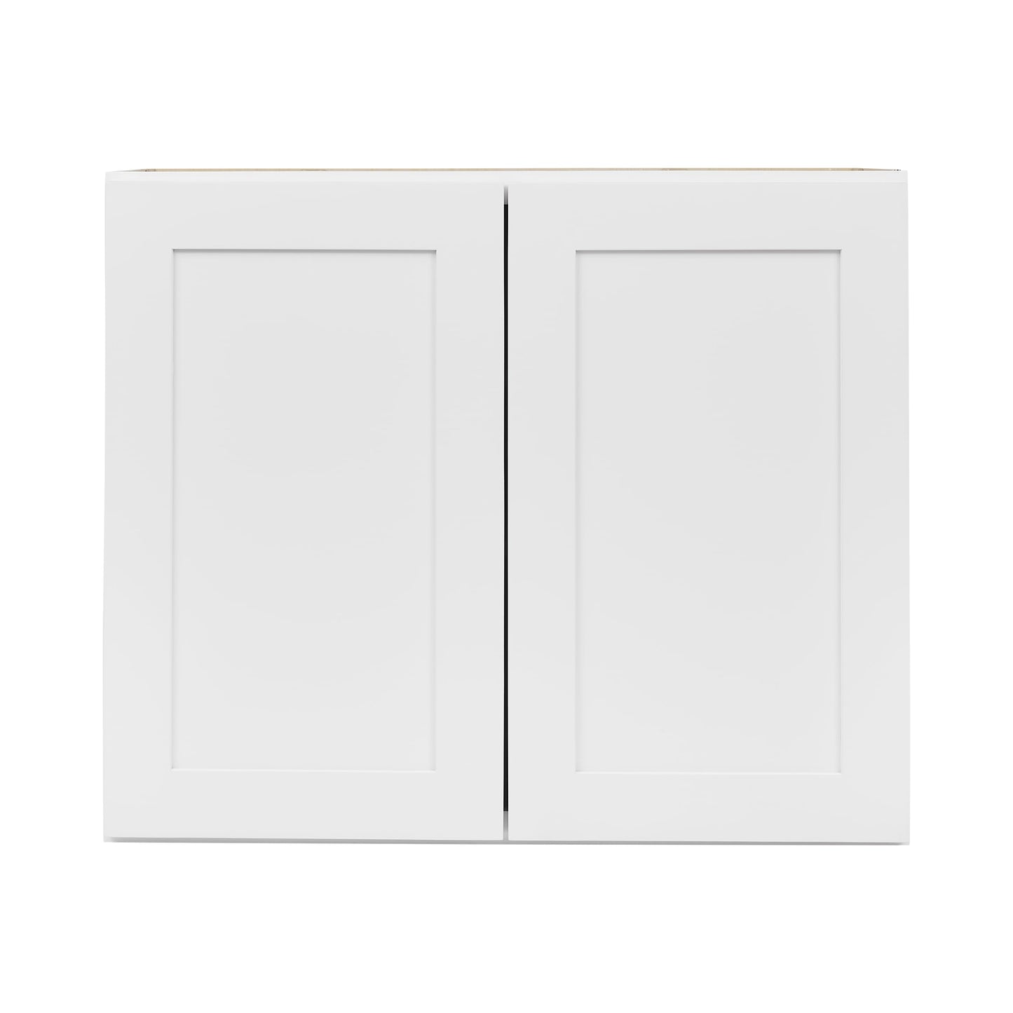ONESTOCK White Shaker Wall Cabinet - Ready to Assemble, Perfect for Kitchen, Laundry, and Bathroom Storage - 24”W x 30”H x 12”D