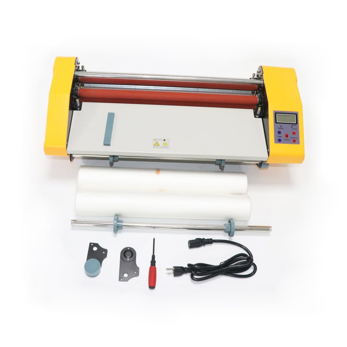 18.5" Laminating Machine, SHengwin Hot and Cold Roll Laminator 110V Thermal Roll Laminating Machine for Single/Dual Sides A2/A3/A4 Paper Lamination