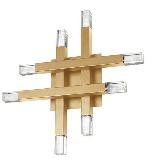 Dainolite 24W Wall Sconce, Aged Brass, Metal, Model FCS-1432W-AGB