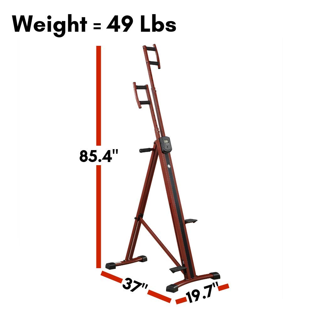 Body Solid (BFMC10B) Total Body Workout Exercise Machine, Vertical Climber, Maxi Climber, Max Jacob Cardio Ladder for Home and Commercial Fitness Gym, Black