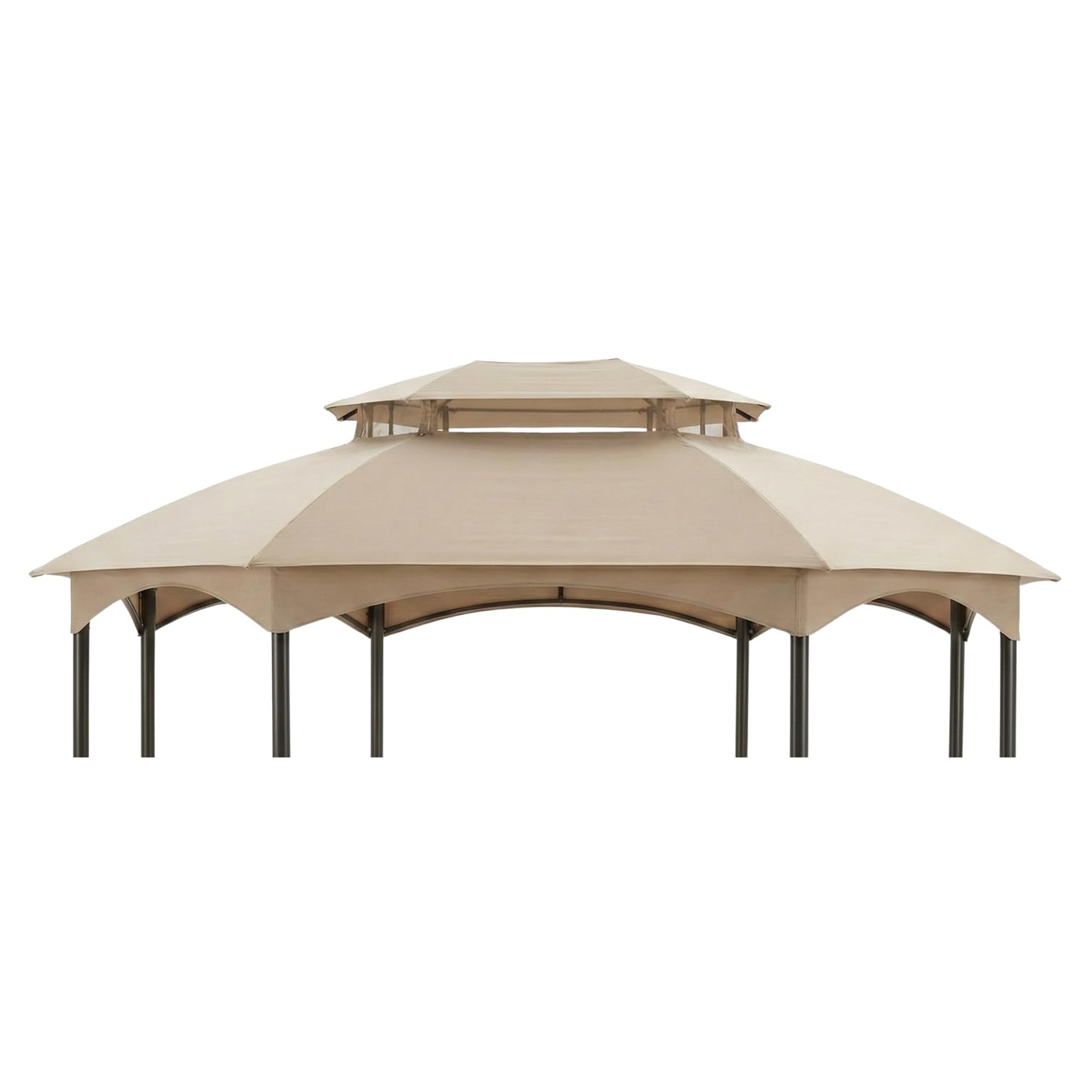 Garden Winds Durable 350 Replacement Canopy Top Compatible with Manhattan 10’ x 12’ Gazebo Model L-GZ1138PST - Beige