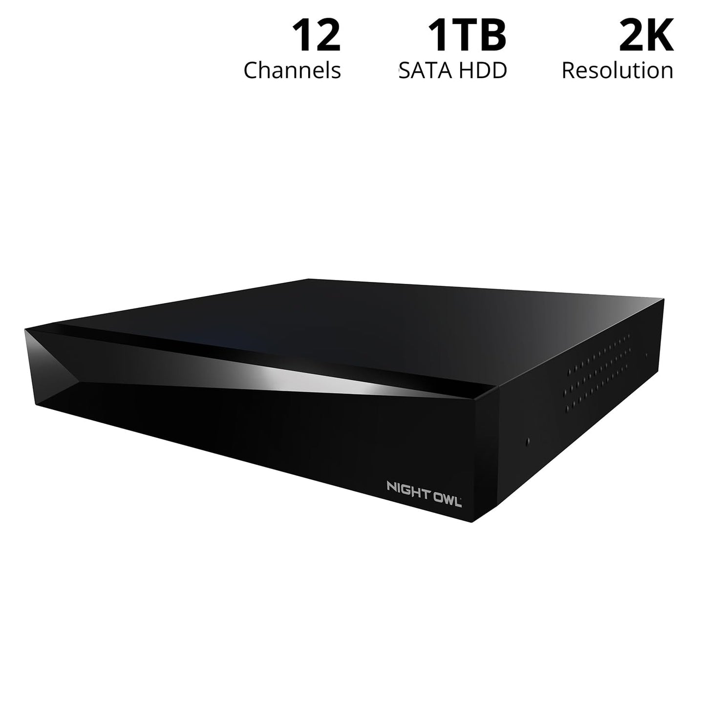 Night Owl SP 2-Way Audio 12 Channel 2K DVR with 1TB Hard Drive - Add up to 12 Total Devices