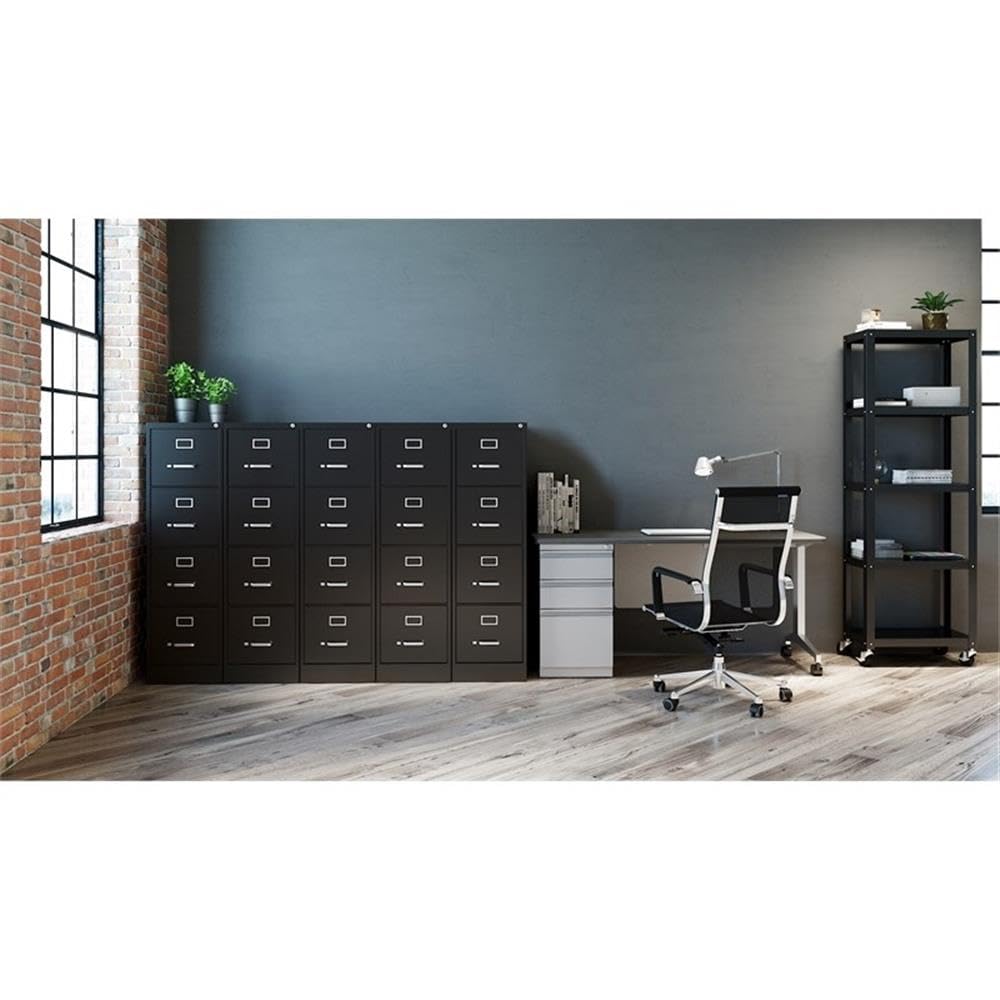 Pemberly Row 2 Drawers 20" Deep Mobile File Cabinet Lockable Pre-Assembled Stationary Letter Size for Home, Office