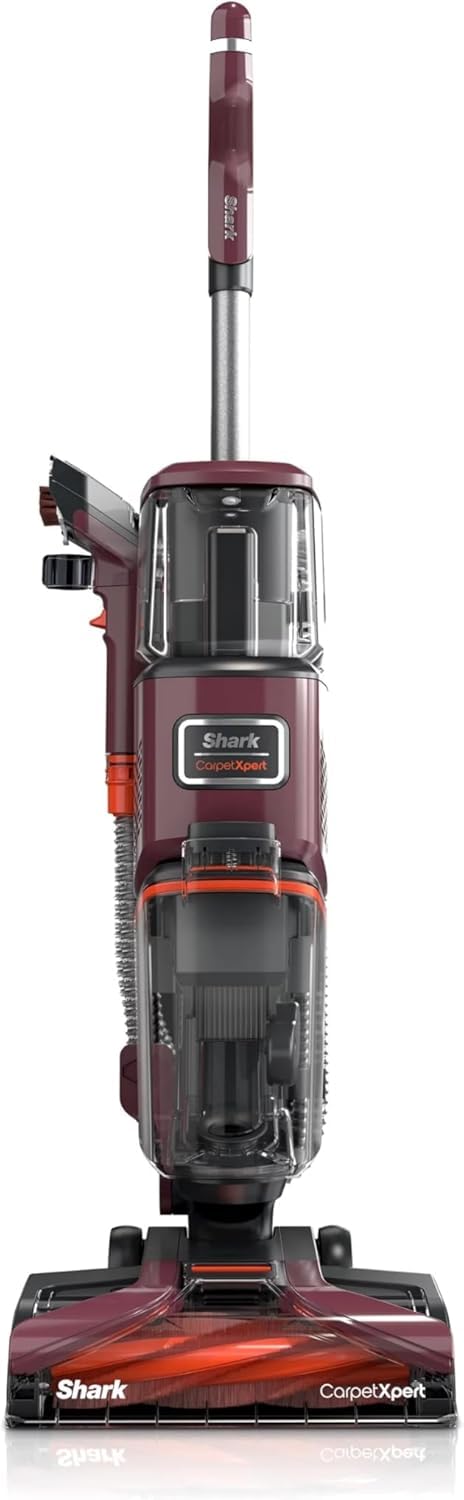 Shark EX150 CarpetXpert, Upright Carpet, Area Rug & Upholstery Cleaner for Pets, Built-in Spot & Stain Eliminator, Deep Cleaning & Dirt & Grime Removal, Carpet Shampooer, Magenta (Renewed)