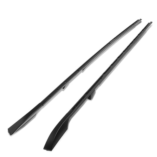 DNA Motoring ROOFR-W-010 Pair Aluminum Roof Rack Side Rail Bars Compatible with 10-16 Land Rover LR4 / 05-09 LR3,Black