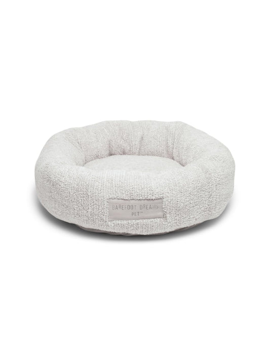 Barefoot Dreams CozyChic Round Pet Bed, Dog Accessories, Pearl/Silver-Medium