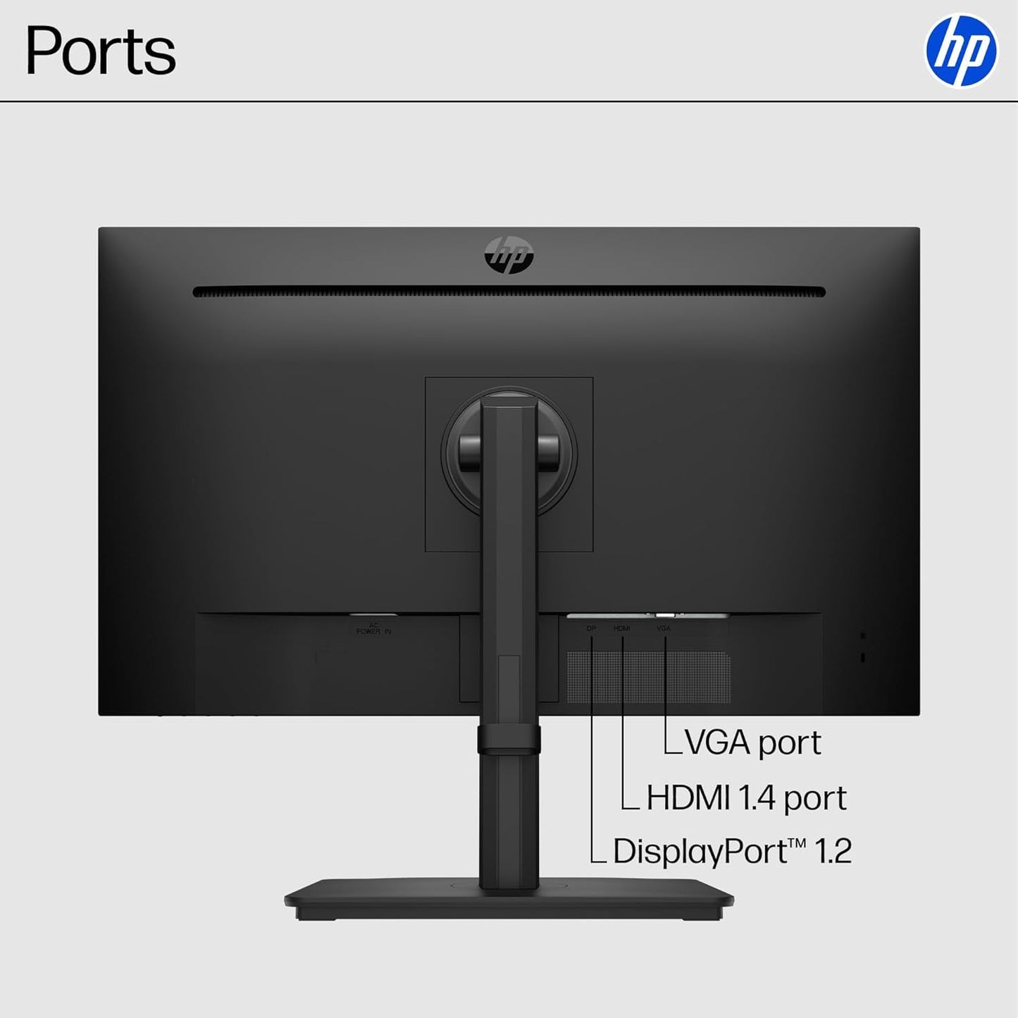 HP 27-inch FHD IPS Monitor | 100Hz, Borderless Design, Eyesafe Certification, Tilt-Adjustable Stand, HDMI & DisplayPort, Built-in Dual Speakers, w/HDMI (27-Inch)