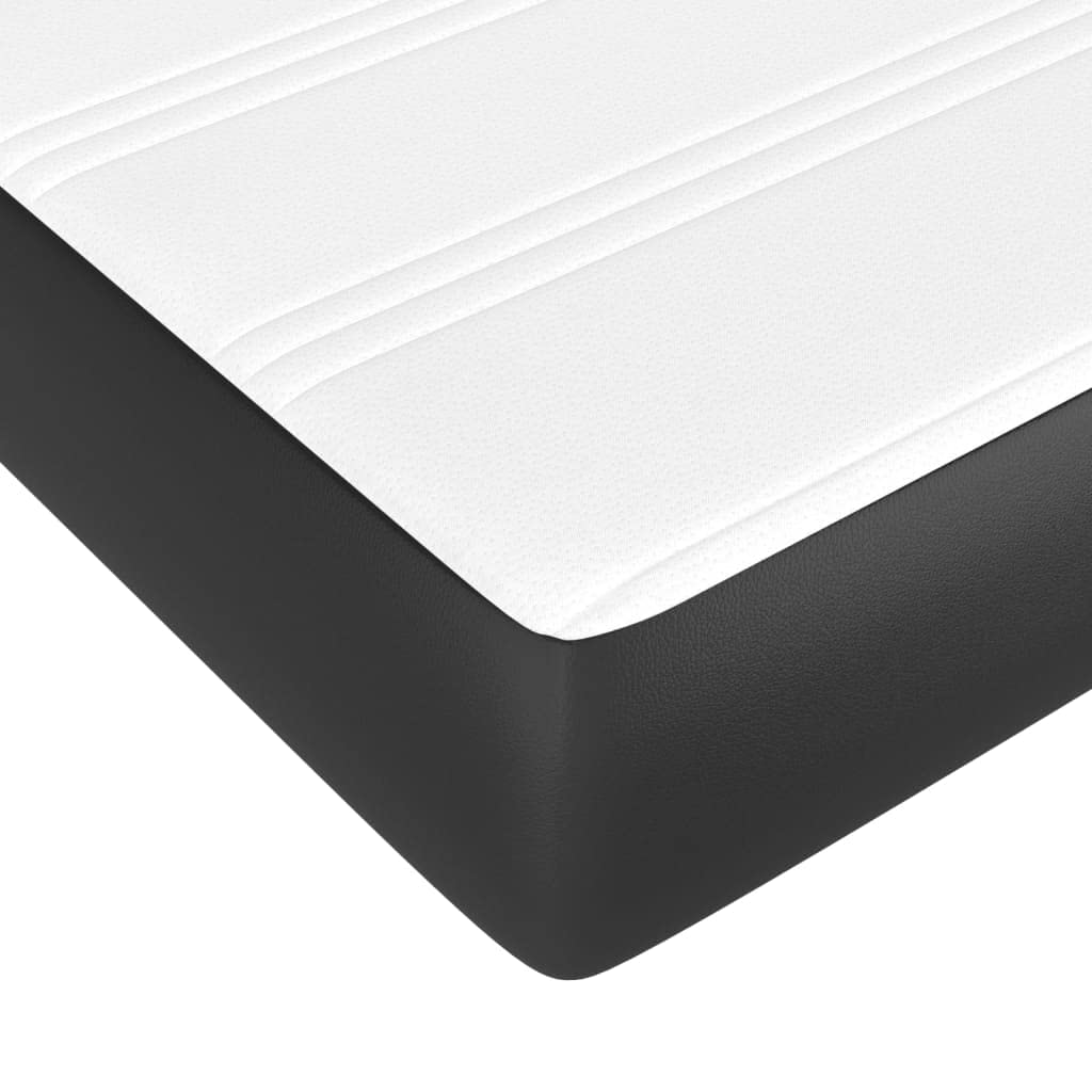 FUDUGEHMIOFWFJJ Split Queen Adjustable Bed,Bed Base,Bed Frame for Adjustable Base,Box Spring Bed with Mattress Black 39.4"x79.9" Twin XL Faux LeatherSuitable for Bedroom, Office, Balcony