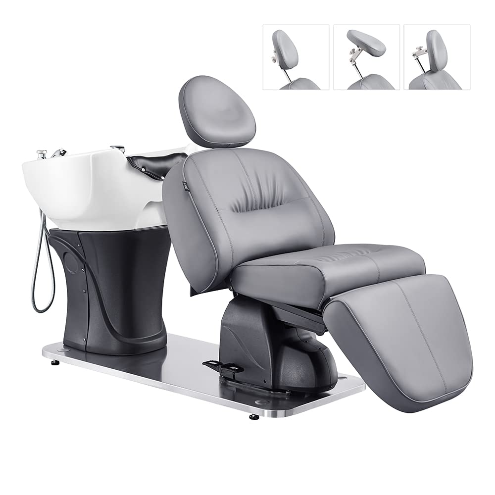 Dir Salon Shampoo Unit Full Recline Shampoo Station for Scalp Treatment Hair Treatment Shampoo Backwash Station Maximus