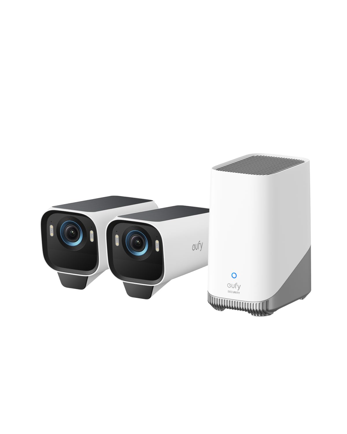 eufy Security eufyCam S3 Pro 2-Cam Kit, Solar Camera Outdoor Wireless, MaxColor Night Vision, 4K Security Camera with Solar Panel, Facial Recognition, Built-in Local Storage (Up to 16TB)