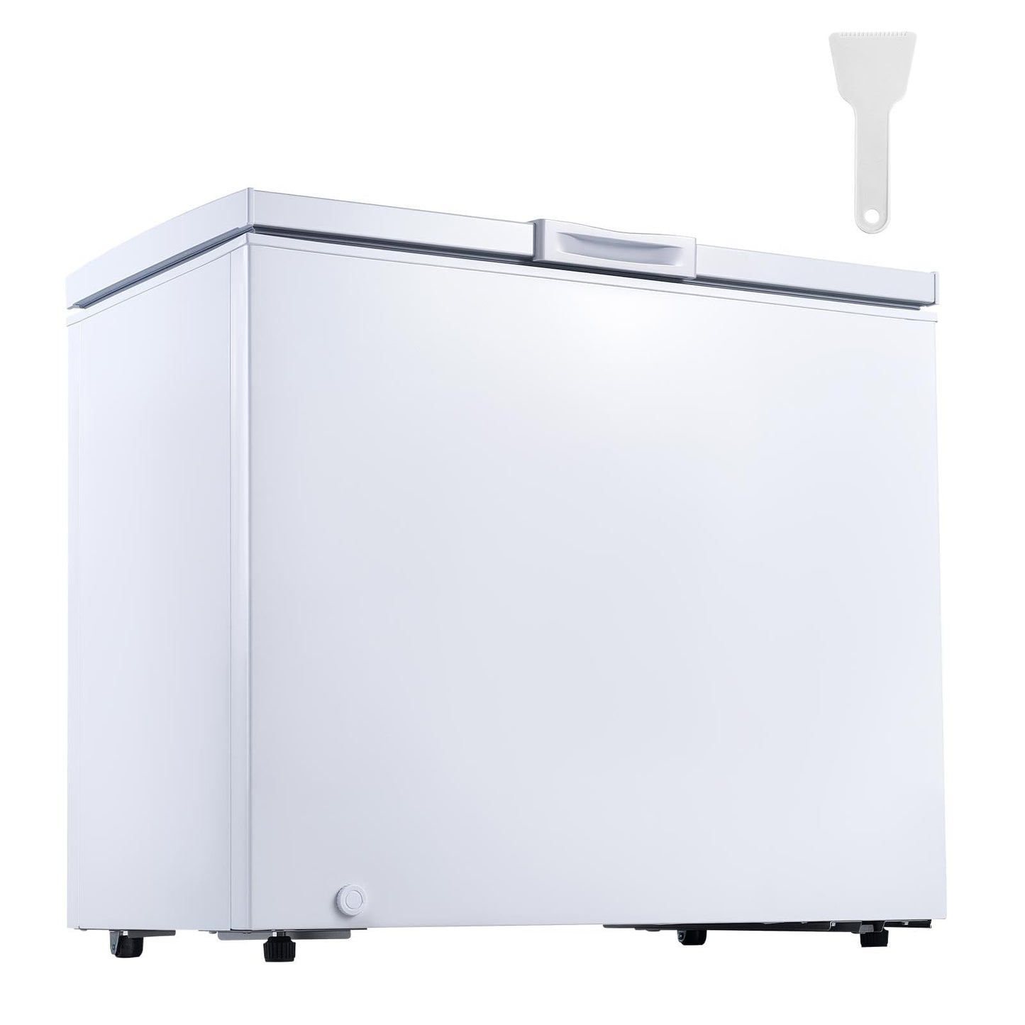 VEVOR Chest Freezer, 6.7 Cu.ft Compact Deep Freezer, Free Standing Top Open Door Chest Freezers with 2 Removable Baskets & Adjustable Thermostat - Energy Saving, Low Noise & Garage Ready, White