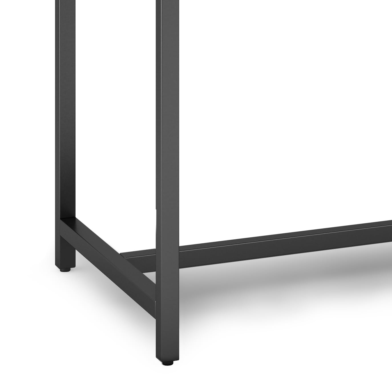 SIMPLIHOME Banting Desk - 60 Inch Wide Solid Wood and Metal Writing Desk in Medium Saddle Brown, Modern Industrial Home Office Computer Table for Study with 2 Drawers and Flip-Down Keyboard Tray