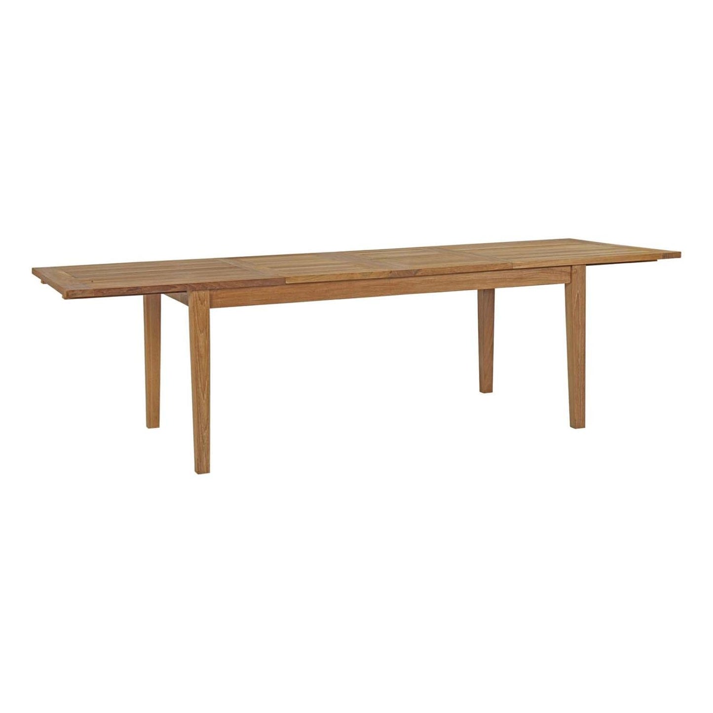 Modway Marina 9 Piece Outdoor Patio Teak Dining Set in Natural White