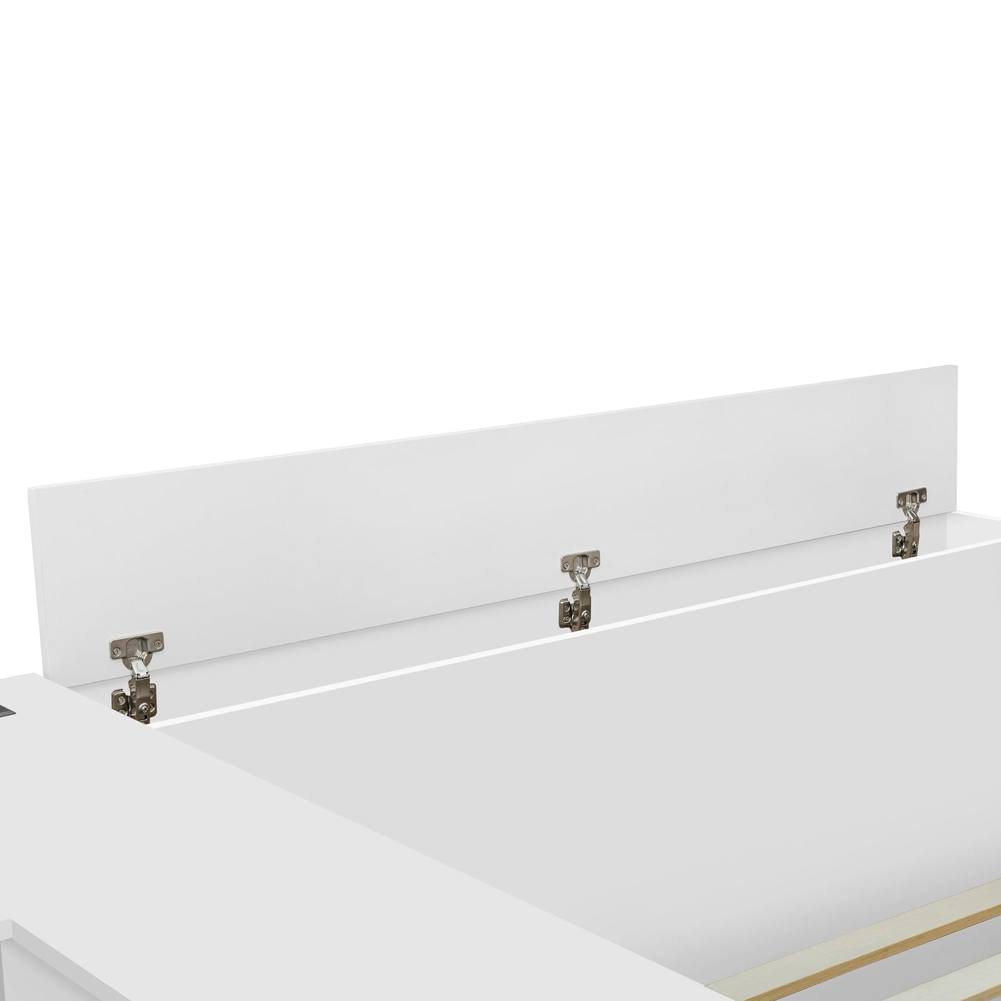 Merax Full Size Platform Bed with 6 Storage Drawers, Wooden Daybed with Desk, Sheves and Wardrobe