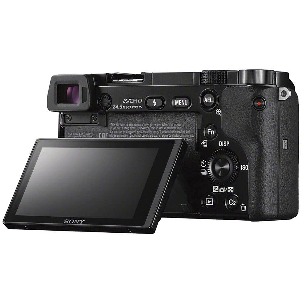 Sony Alpha a6000 Mirrorless Digital Camera w/ 16-50mm and 55-210mm Power Zoom Lenses Black