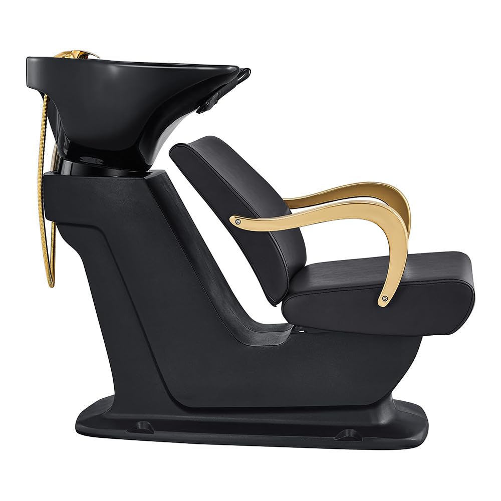 Dir Shampoo Backwash Unit Beauty Salon Shampoo Backwash Station w/Gold Accents Beckman