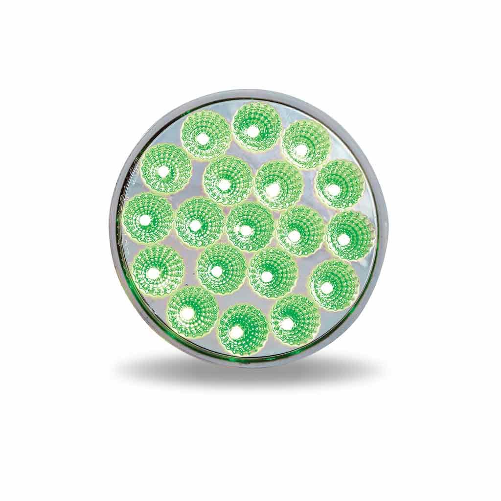 Trux Accessories 4in Dual Revolution LED Light Red/Green Polycarbonate TLED-4XRG