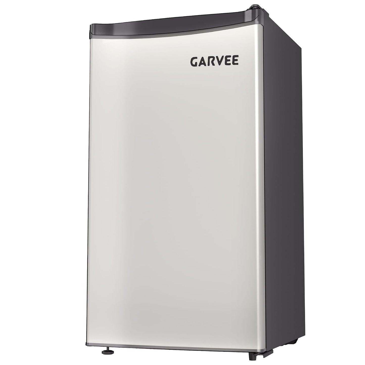 Garvee Compact Mini Fridge with Freezer, 3.2 Cu.Ft - Dual Zone Temperature Control, Single Door, 7 Adjustable Settings, Removable Shelves, Quiet & EnergEfficient - Ideal for Bedroom, Office, Dorm