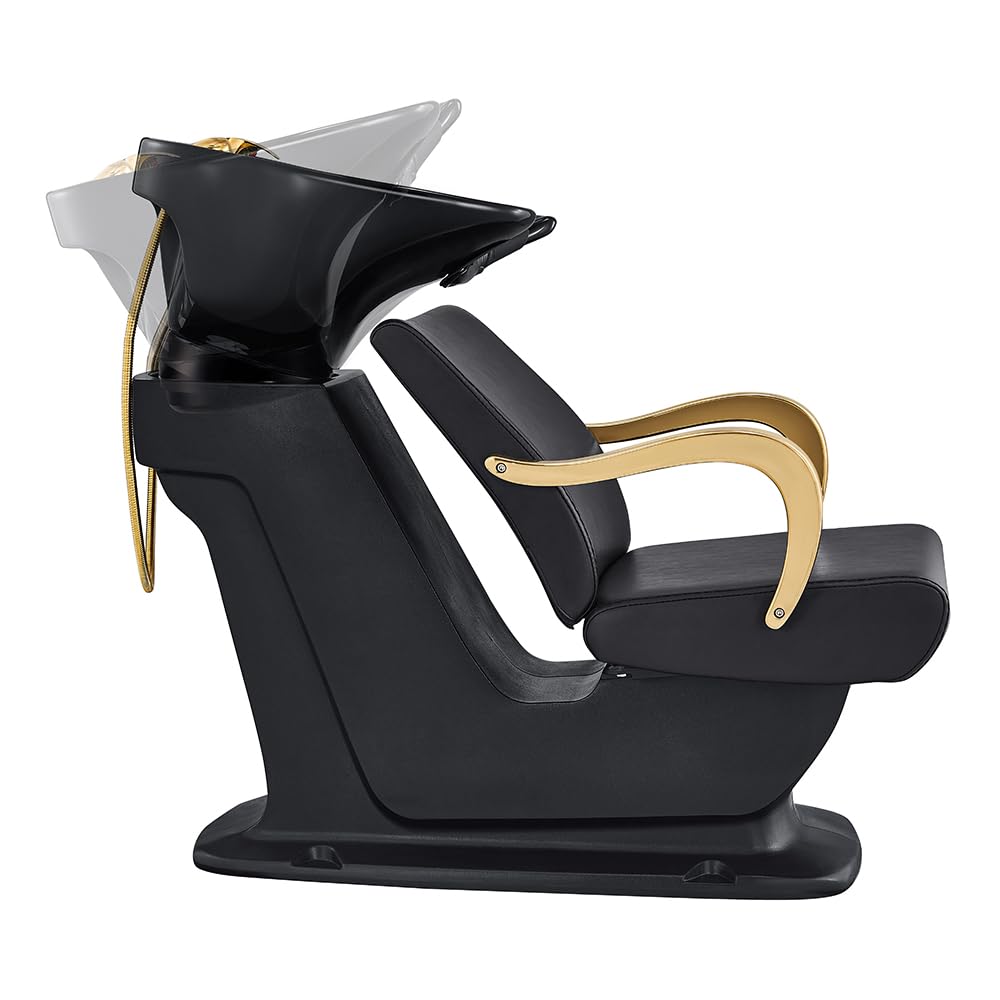 Dir Shampoo Backwash Unit Beauty Salon Shampoo Backwash Station w/Gold Accents Beckman