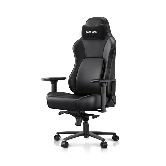 Anda Seat Phantom 4 Pro PVC Leather Gaming Chairs for Adults - Large Wide Seat Gamer Chair with Dynamic Lumbar Support, Ergonomic Video Game Seats with Magnetic Headrest - 3D Armrests, Royal Black