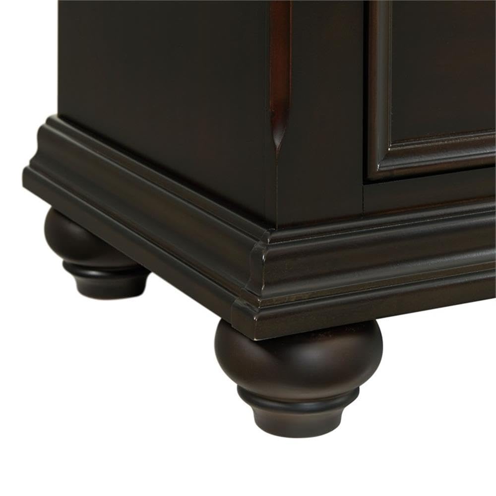 Picket House Furnishings Brooks 3-Drawer Nightstand with USB Ports in Black
