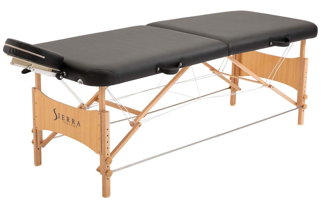 Sierra Comfort Preferred Portable Massage Table (Black), SC-501A