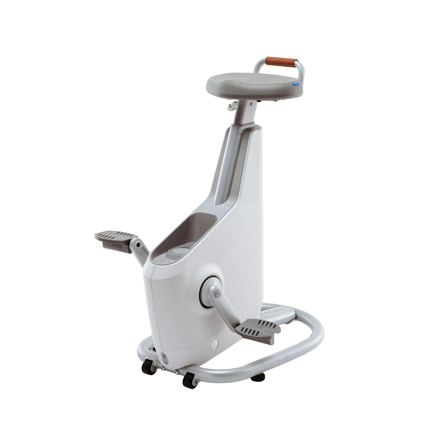 Lifespan Fitness Ampera Office Bike, Power Generating Desk Bike with Eco-Friendly and Sustainable HIPS Materials, 65W USB-C Port / 15W Wireless Charging, Glacier White