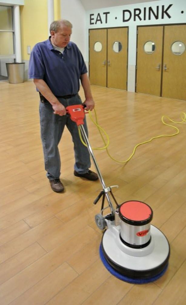 Viper Cleaning Equipment VN20DS Venom Series Dual Speed Buffer, 20" Deck Size, 185 RPM Low Speed, 330 RPM High Speed, 50' Power Cable, 110V, 1.5 hp