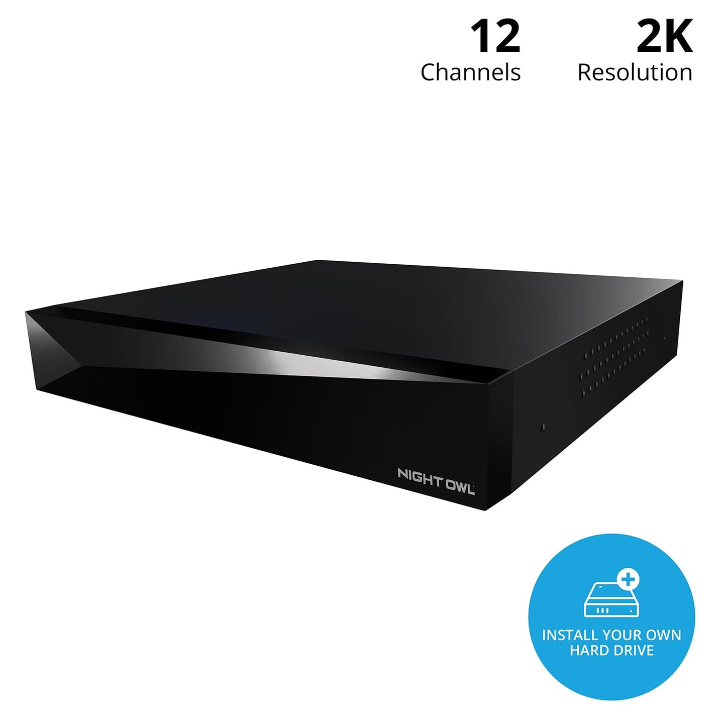 Night Owl SP 2-Way Audio 12 Channel 2K DVR with Customizable Storage - Add up to 12 Total Devices (No HD Included)