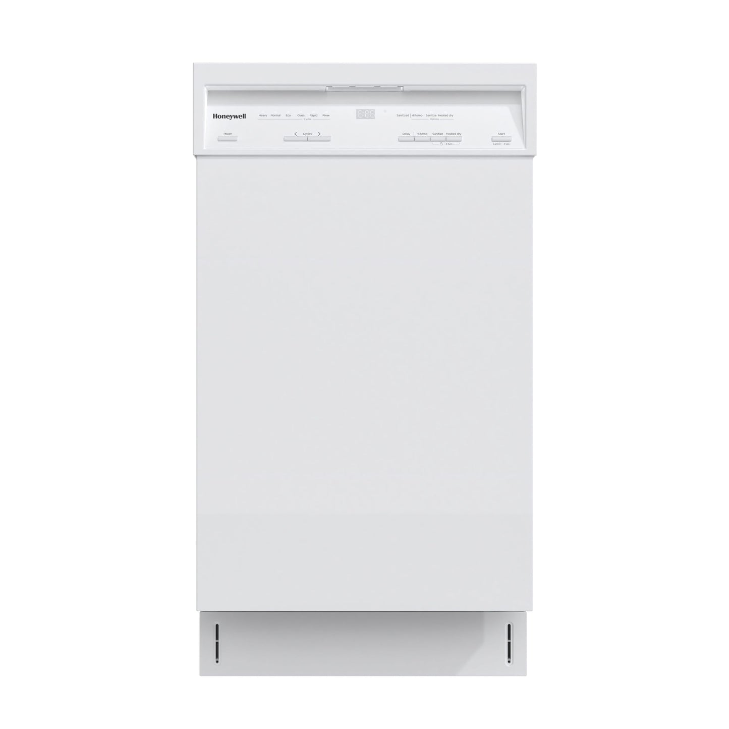 Honeywell 18 Inch Dishwasher with 8 Place settings, 6 Washing Programs, Stainless Steel Tub, Built-In Style, UL/Energy Star- White