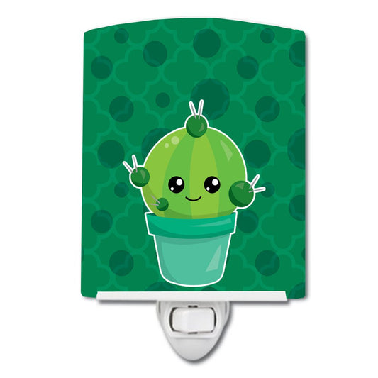Carolines Treasures Night Light, Ceramic, Cactus Polkadots, 6inx4in, Model BB6850CNL, Multicolor