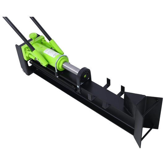 10 Ton Horizontal Log Splitter - Steel Blackish Green - Powerful Labor-Saving Machine - Durable Outdoor Use - Efficient Log Splitting