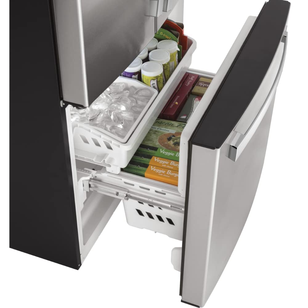 GE GWE19JYLFS 18.6 cu. ft. Counter Depth French Door Refrigerator in Fingerprint Resistant Stainless Steel