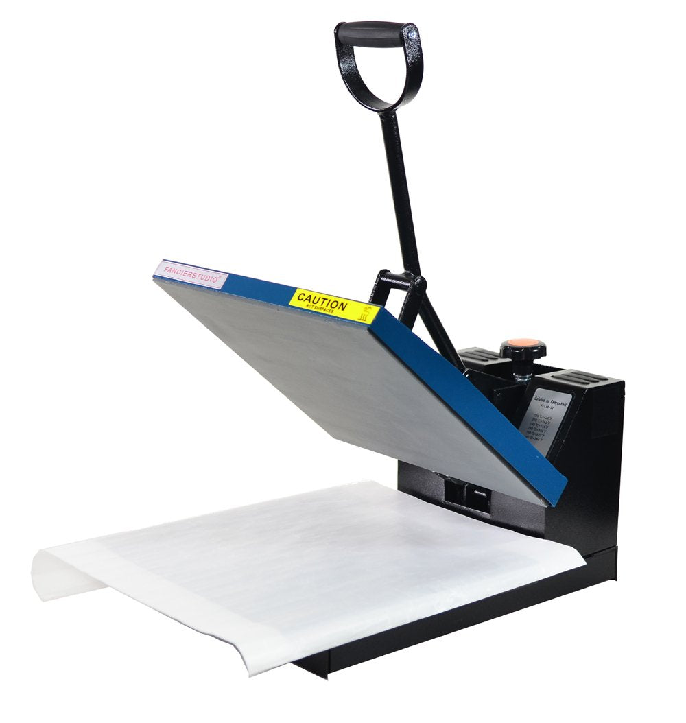 Fancierstudio Digital Heat Press 15 x 15 Sublimation Rhinestone Heat T-Shirt Machine15x15 B/BLK