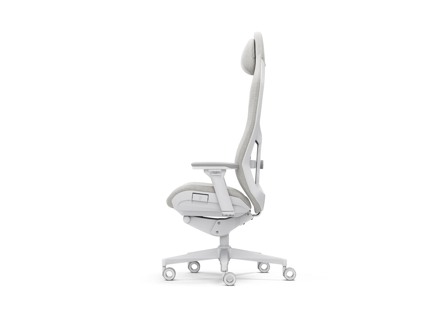 Fractal Design Refine Fabric Light Gaming Chair - Ergonomic Office Desk Chair Functionality with 4D Adjustable Armrests, High-Back Support, Lumbar Cushion, and Premium Fabric