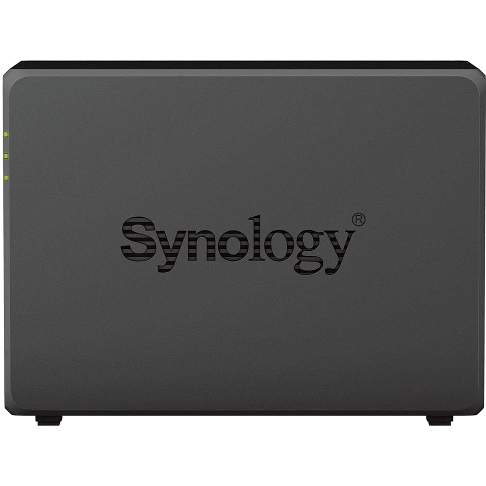 Synology DiskStation DS723+ NAS Server with Ryzen 2.6GHz CPU, 32GB Memory, 20TB HDD Storage, 1TB M.2 NVMe SSD, 2 x 1GbE LAN Ports, DSM Operating System