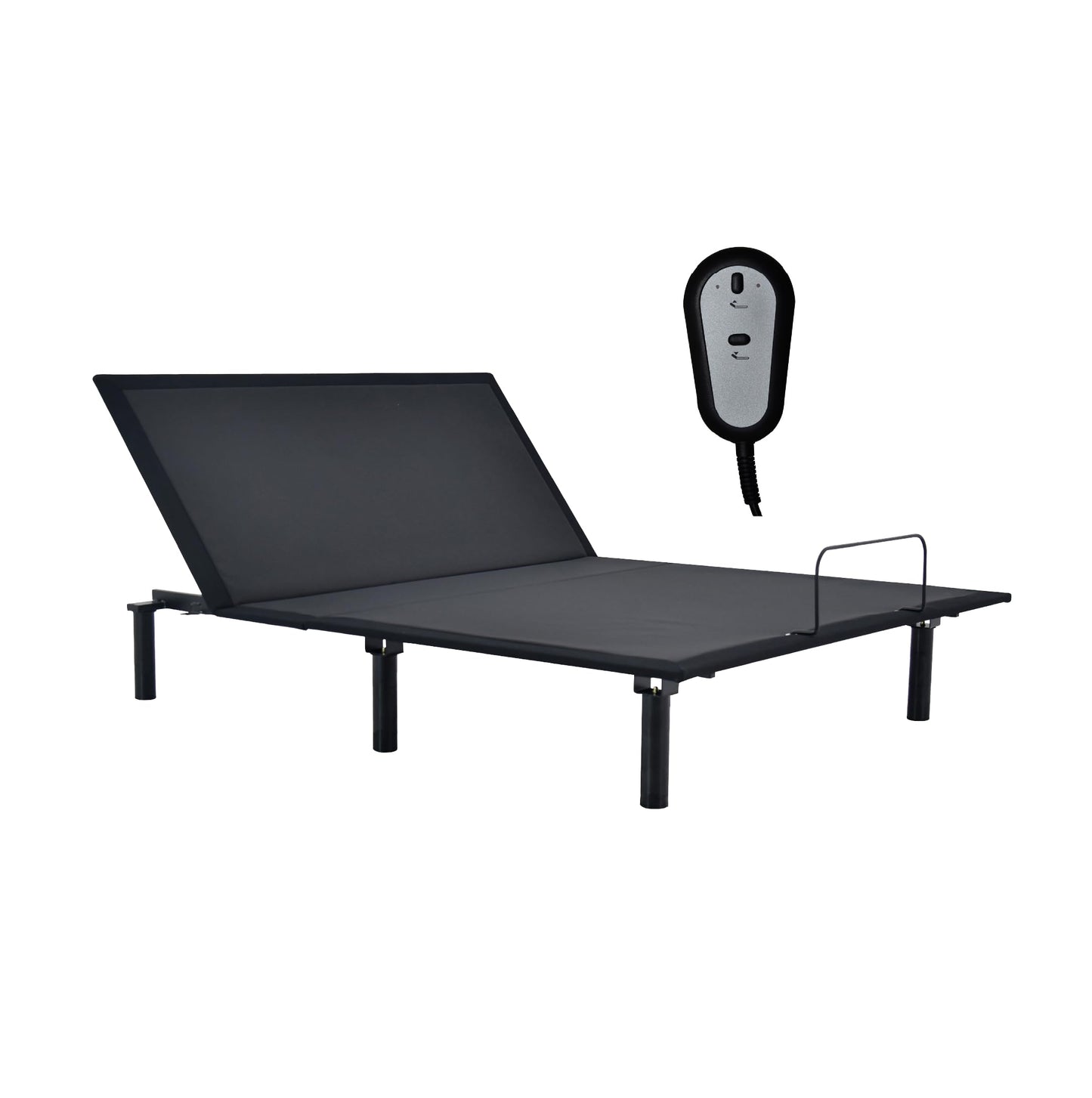 Quest Q1 - Adjustable Bed Frame - Slim Adjustable Bed Base with Head Articulation and Wired Remote - Works with Most Mattresses (Queen)