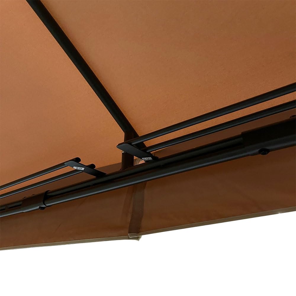 Garden Winds Replacement Canopy Top Cover Compatible with The A101012201 Zanker Gazebo - Riplock 350 - Slate Gray
