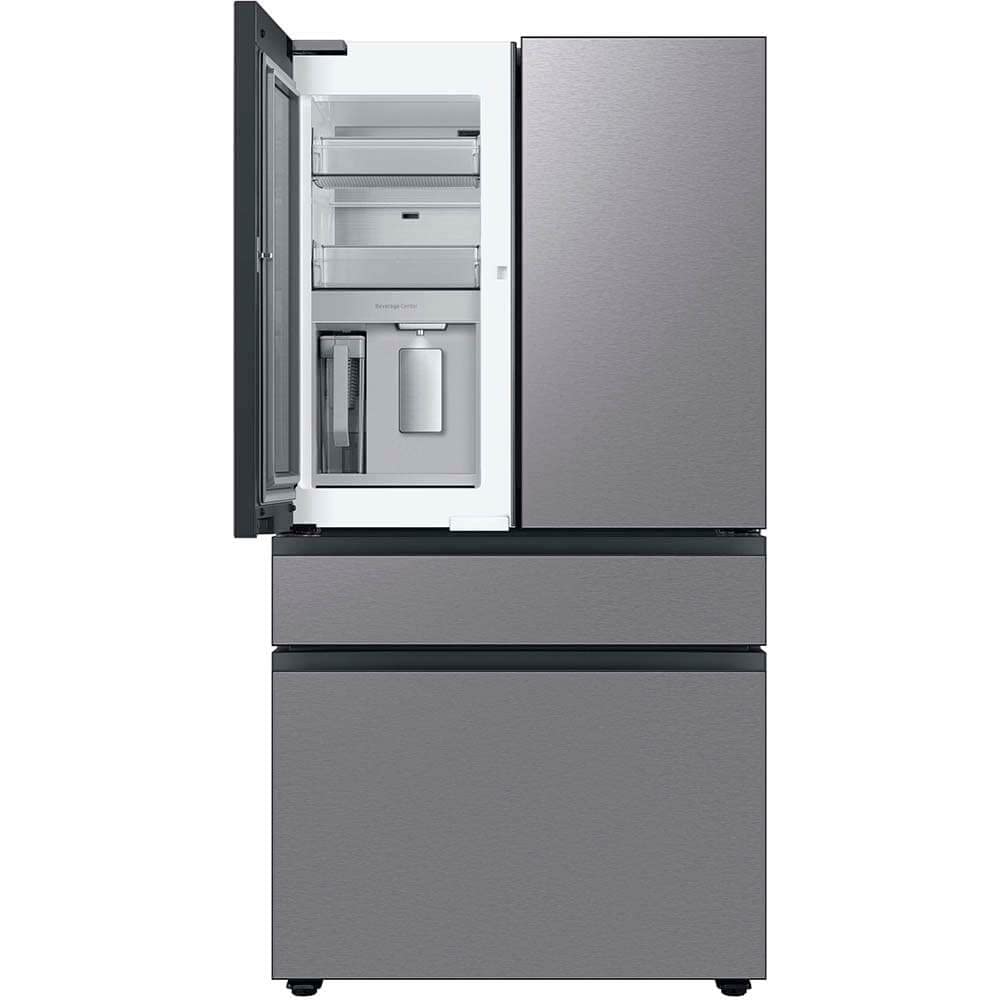 Samsung 29 Cu. Ft. Bespoke 4-Door French Door Refrigerator with Beverage Center, Stainless Steel, RF29BB8600QLAA