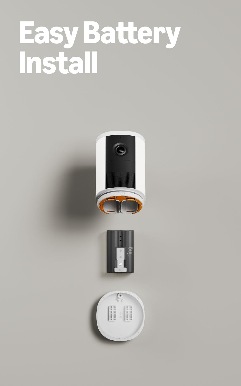 Ring Spotlight Cam, Battery (newest model), Home or business security, Wide-Angle Retinal 2K Video, 6x Enhanced Zoom, Motion-Activated Spotlights, White