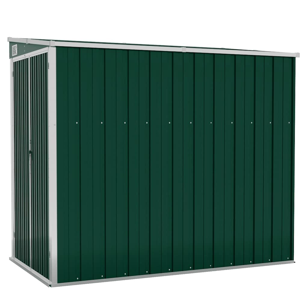 Outdoor Garden Shed 46.5 x 76.4 x 70.1 Inch, Metal Storage House for Backyard Tools, Lawn Equipment, Galvanized Steel Shed with Sloping Roof, Green