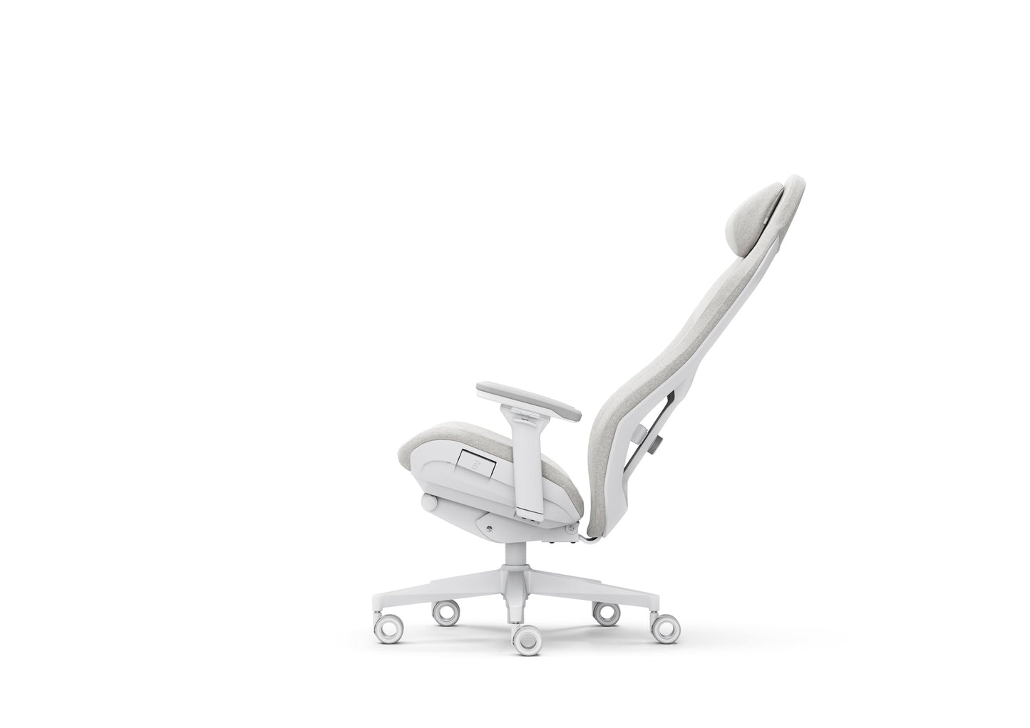 Fractal Design Refine Fabric Light Gaming Chair - Ergonomic Office Desk Chair Functionality with 4D Adjustable Armrests, High-Back Support, Lumbar Cushion, and Premium Fabric