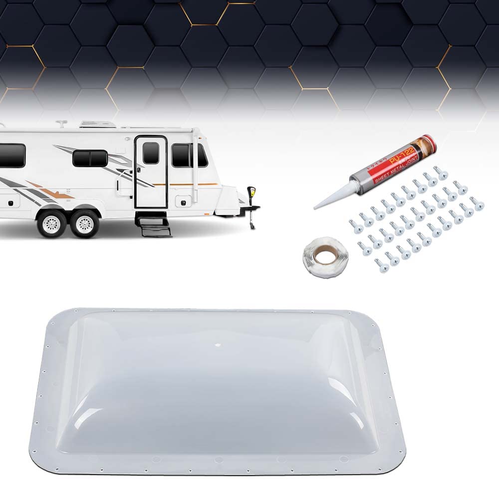 PIT66 Skylight Cover Semi-Transparent Plastic 17.5in X 26.75in Transparent