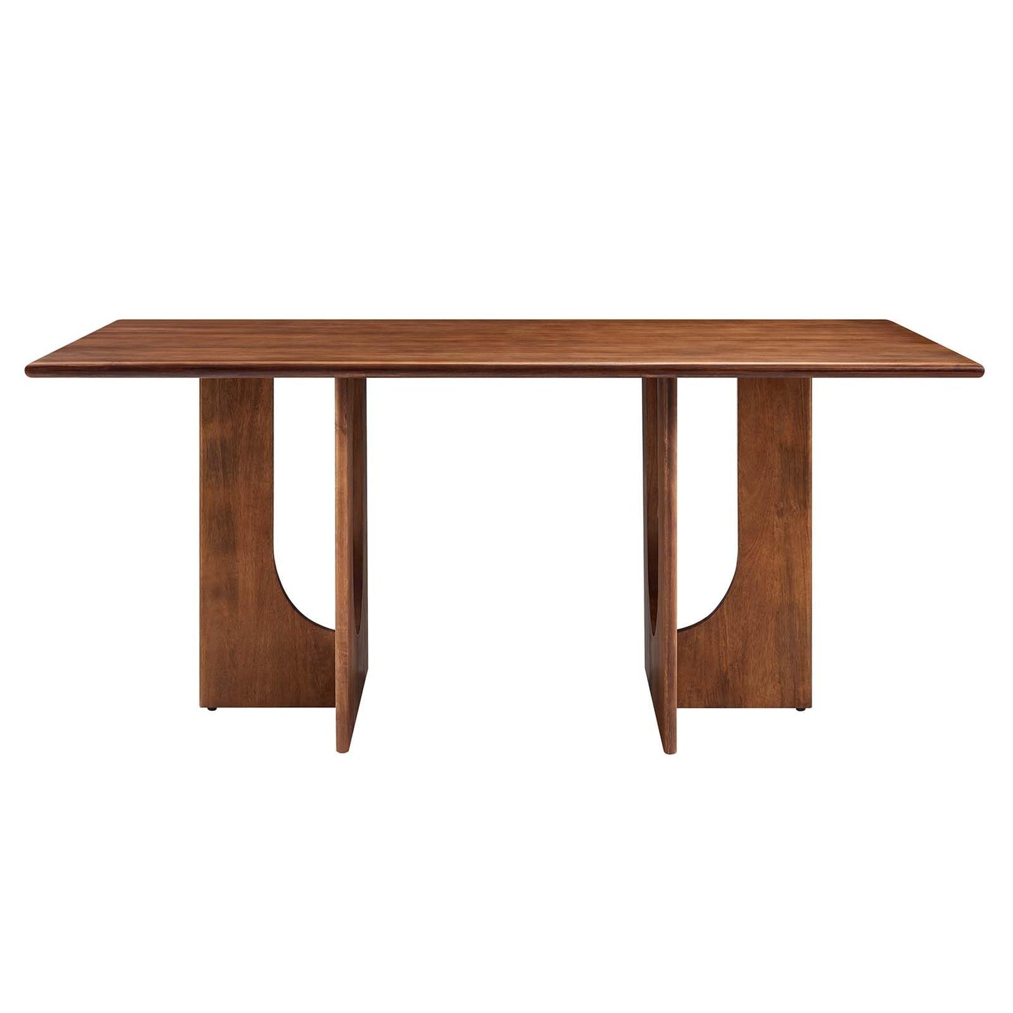 Modway EEI-6593-WAL Rivian Rectangular 70" Wood Dining Table, Walnut